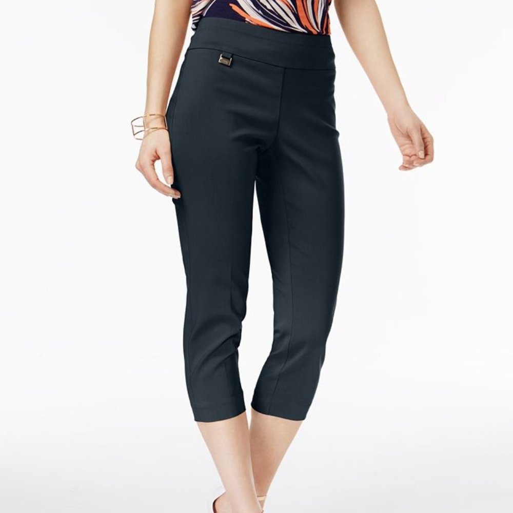 Alfani Tummy-Control Pull-On Capri Pants